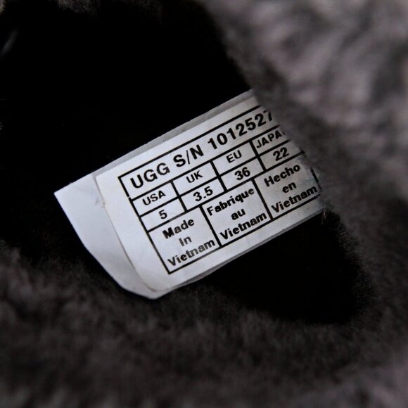 UGG Janney Waterproof Fur Wedge Boots Black Women 5 - Picture 13 of 13